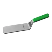 Dexter 19693G Cake Turner, 8" x 3" Stainless Steel Offset Blade, Green Handle, NSF, Made in USA 1 image