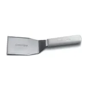Dexter 19723 Hamburger Turner, 5" x 4" Offset Stainless Steel Blade, White Handle, NSF 1 image