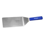 Dexter 19733H Cool Blue 8" X 4" Stainless Steel Turner With Blue Handle, Heat-Resistant, NSF, USA 1 image