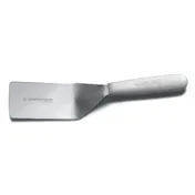 Dexter 19743 SaniSafe Pancake Turner, 4" x 2-1/2" Offset Stainless Steel Blade, White Handle, NSF 1 image