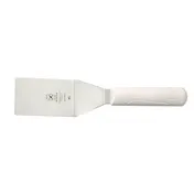 Mercer M18730WH Millennia Turner, 4" Blade x 2-1/2" W, 11⅜" L, White Handle, Japanese Steel Blade 1 image