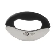 Mercer M18927 Mezzaluna, 7" Double Blade, Japanese High Carbon Steel, One-Piece Rubber Handle 1 image