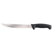 Mercer M23409 Utility Slicer 9" Stamped Steel Scalloped, Black Santoprene-Poly Handle Guard, NSF 1 image