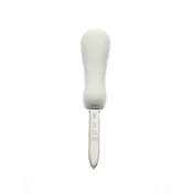 Mercer M33054A Oyster Knife - Providence, 2.75" Japanese Steel Blade, White Textured Handle, NSF 1 image