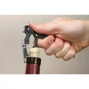 Mercer M33082 Waiter’s Corkscrew, 4-3/4" Black Handle, Non-Stick 5-Turn Worm, Hardened Steel 2 image