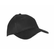 Mercer M60080BK Baseball Chef Cap, One Size Fits Most, Cotton Twill, Black, 6-Panel, Hook-and-Loop 1 image