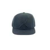 Mercer M60132BKB Snap Back Chef Hat, 6-Panel Baseball Cap, One Size, 100% Cotton, Black, Vent Holes 1 image