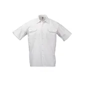 Mercer M60250WH5X Cook Shirt, 5XL White, Short Sleeve, PolyCotton, Button, Chest Pockets w/Pencil 1 image