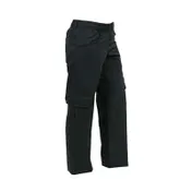 Mercer M61100BKS Women's Cargo Chef Pants, Black Small 65/35 PolyCot, Belt Loops, Velcro Leg Pockets 1 image