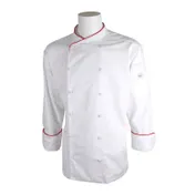 Mercer M62015WR1X Chef Jacket, XLarge White, Long Sleeve, Poly/Cotton Twill, Utility Pocket 1 image