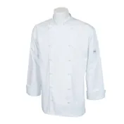 Mercer M62030WH3X Chef Coat - 3X White Men’s Jacket, 65/35 Poly-Cotton Twill 1 image