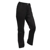 Mercer M62120BK3X Women's Chef Pants, 3X Black PolyCotton Twill Solid Drawstring Waisted Cuffs 1 image