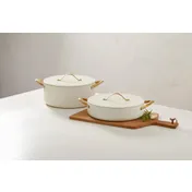 Spring USA 8756-2-28 Buffet Chafing Dish, 4-Quart (1 gal) Ivory Finish, Heavy-Duty Smallware for Buffet Service 2 image