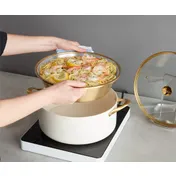 Spring USA 8756-2-28 Buffet Chafing Dish, 4-Quart (1 gal) Ivory Finish, Heavy-Duty Smallware for Buffet Service 3 image
