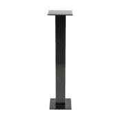 Original Wood Seating BS-FM29 29" Dining Height Steel Table Base, Floor Mount, 3" Square Column, Tex Black Powder Coat 1 image