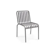 Original Wood Seating SOL Aluminum Stacking Outdoor Side Chair, Anthracite Finish, Metal Back & Seat 1 image