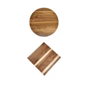 Original Wood Seating TWA3030 WALNUT-MIXED 30x30 Square Solid Wood Butcher Block Table Top 1 image