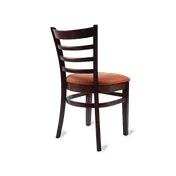 Original Wood Seating W41 GR8 Ladder Back Side Chair, Upholstered Seat, European Beech Wood Frame 2 image