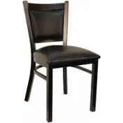Atlanta Booth & Chair M279 Metal Outdoor Restaurant Chair, Semi Gloss Finish, Flared Inset Back 1 image