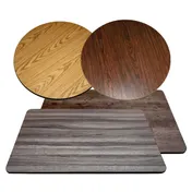 Atlanta Booth & Chair RTTP36R Reversible Round Melamine Table Top, 36" Diameter, 1" Particle Board Core 1 image