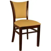 Atlanta Booth & Chair W101FUB Wood Restaurant Chair, Full Upholstered Back, Wood Seat 1 image