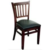 Atlanta Booth & Chair W102 Slat Back Solid European Beech Wood Restaurant Chair 1 image