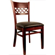 Atlanta Booth & Chair W105 Venetian X Back Solid European Beech Wood Chair 1 image