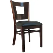 Atlanta Booth & Chair W106 Solid European Beech Wood Restaurant Chair with Perforated Back 1 image
