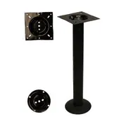 Klinger's Trading BBD40 Bar Height Cast Iron Table Base, 3" Column, Bolt Down, Powder Coat Finish 1 image