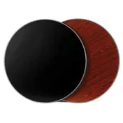 Klinger's Trading MB2424 Square Laminate Table Top, 24x24, Reversible Mahogany/Black 1 image