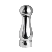 Steelite 6336T527 7.5" Stainless Steel Salt Mill, 18/10 Brio Finish, 1"-7" Height, 4/Case 1 image