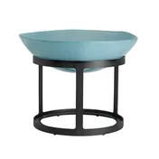 Steelite GS196640 Mid Modern 2.25 Qt Round Glass Serving Bowl, Dusk Blue, 10.13" x 3.375", Sold per Case 2 image