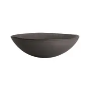 Steelite GS196641 Mid Modern Round Glass Serving Bowl, 2.25 Qt, 10.13" Diameter, Dark Grey, 65-96 Oz, Sold per Case 1 image
