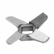 Univex 1000725 X Knife - Stainless Steel, Durable Cutting Edge, Fits #22 Meat Grinder & Food Chopper Parts 1 image