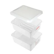 Carlisle 01260 Defrost Box, 37 Qt (9 Gal), 20-7/8" x 15-5/8" x 8-7/8", White HDPE, NSF, 194°F--40°F 2 image