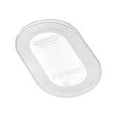 Carlisle 91811 GN 1/9 Oval Silicone Food Storage Lid, Clear, Airtight, -40°F to 392°F, HACCP 1 image