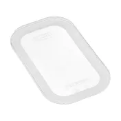 Carlisle 91813 Araven GN 1/4 Lid, Clear Silicone, Airtight Stackable, -40°F to 392°F, HACCP Compliant 1 image