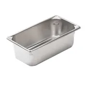Vollrath 30422 Pan V Steam Table, 1/4 Size 2.5" Deep 1.8 Qt, 22-Gauge Steel - 1/Case 1 image