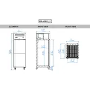 Infrico USA IRR-AGB23_2 23" 1-Solid Door Reach-In Refrigerator, 23 cu. ft., Top Mounted 2 image