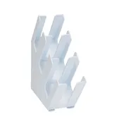 Dispense-Rite LID-3WT Cup & Lid Organizer, 3 Sections, 16-1/2" H x 5-1/4" W x 17" D, White 2 image