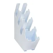 Dispense-Rite LID-4WT-WS Lid & Straw Organizer, Four Sections, 19-7/8"H x 5-14"W x 20-3/4"D, White 2 image
