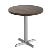 Flash Furniture GSF-RD30-DKBRN-T2222S-GG 30" Round Beech Wood Butcher Block Table Top, Dark Brown, 29-1/2"H 1 image