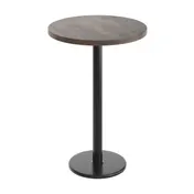 Flash Furniture GSF-RD30-DKBRN-TR18B-GG 30" Round Butcher Block Wood Table Top, Dark Brown, 18" Bar Height 1 image