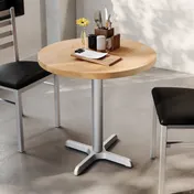 Flash Furniture GSF-RD30-NAT-T2222S-GG 30" Round Beech Wood Table Top, Natural Finish, 29.5"H 2 image