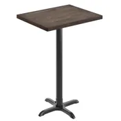 Flash Furniture GSF-REC2430-DKBRN-T2222B-GG 24x30 Rectangular Beech Wood Butcher Block Table Top, Dark Brown, Solid Wood Construction 1 image