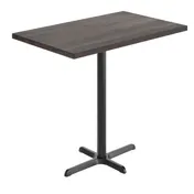 Flash Furniture GSF-REC3048-DKBRN-T2230B-GG 30x48 Rectangular Butcher Block Wood Table Top, Dark Brown, 42H 1 image