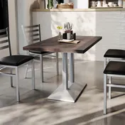 Flash Furniture GSF-REC3048-DKBRN-TB002S-GG 30x48 Rectangular Wood Table Top, Dark Brown Butcher Block, Beech Wood 2 image