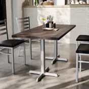 Flash Furniture GSF-REC3060-DKBRN-T2222S-GG 30x60 Rectangular Beech Wood Butcher Block Table Top 2 image