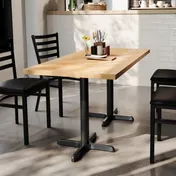 Flash Furniture GSF-REC3060-NAT-T2222-GG 30x60 Rectangular Butcher Block Wood Table Top, Natural Beech, 29.5H 2 image