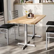 Flash Furniture GSF-REC3060-NAT-T2222S-GG 30x60 Rectangular Beech Wood Table Top, Natural Finish 2 image
